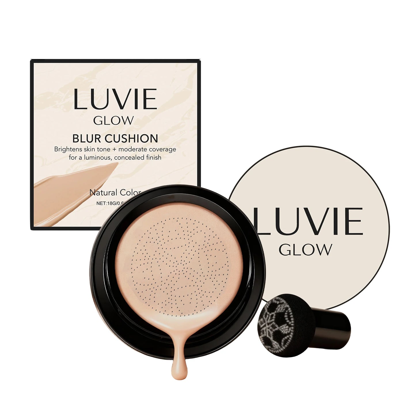Mushroom Air Cushion CC Cream Foundation – Waterproof & Full Coverage