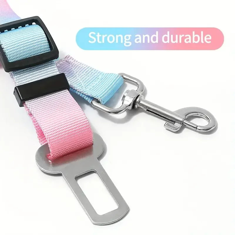 Adjustable Nylon Dog Car Seat Belt Harness – Safe Travel