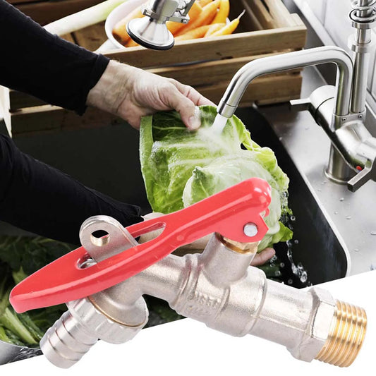 Brass 1/2" Thread Water Tap Lockable Faucet Home Outdoor Garden Tool Lockable Garden Faucet Lockable Faucet Lockable Garden Tap Peaceful Pleasures Health and Wellness Default Title