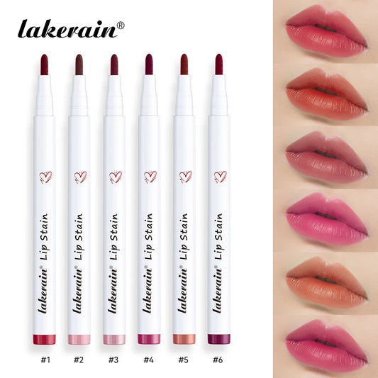 6Colors Lip Stain Pencil Liquid Lip Liner Waterproof Plumping Lip Tint Natural Matte Nude Brown Long Lasting Beauty Makeup Pen Peaceful Pleasures Health and Wellness