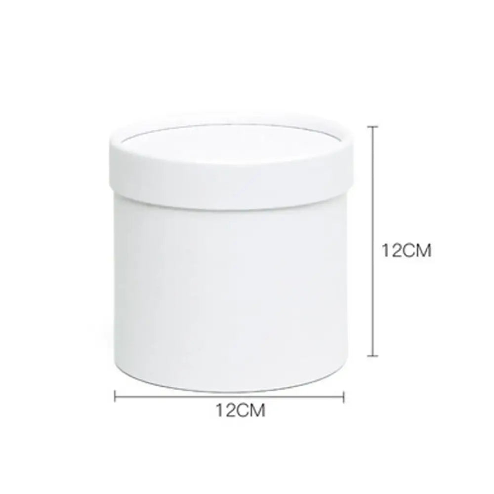 Round Cardboard Flower Bouquet Gift Box – Floral Packaging 12cm