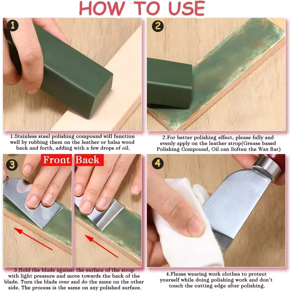 Green Metal Polishing Paste – Abrasive Compound Wax 1 or 2 Pack Peaceful Pleasures Health and Wellness