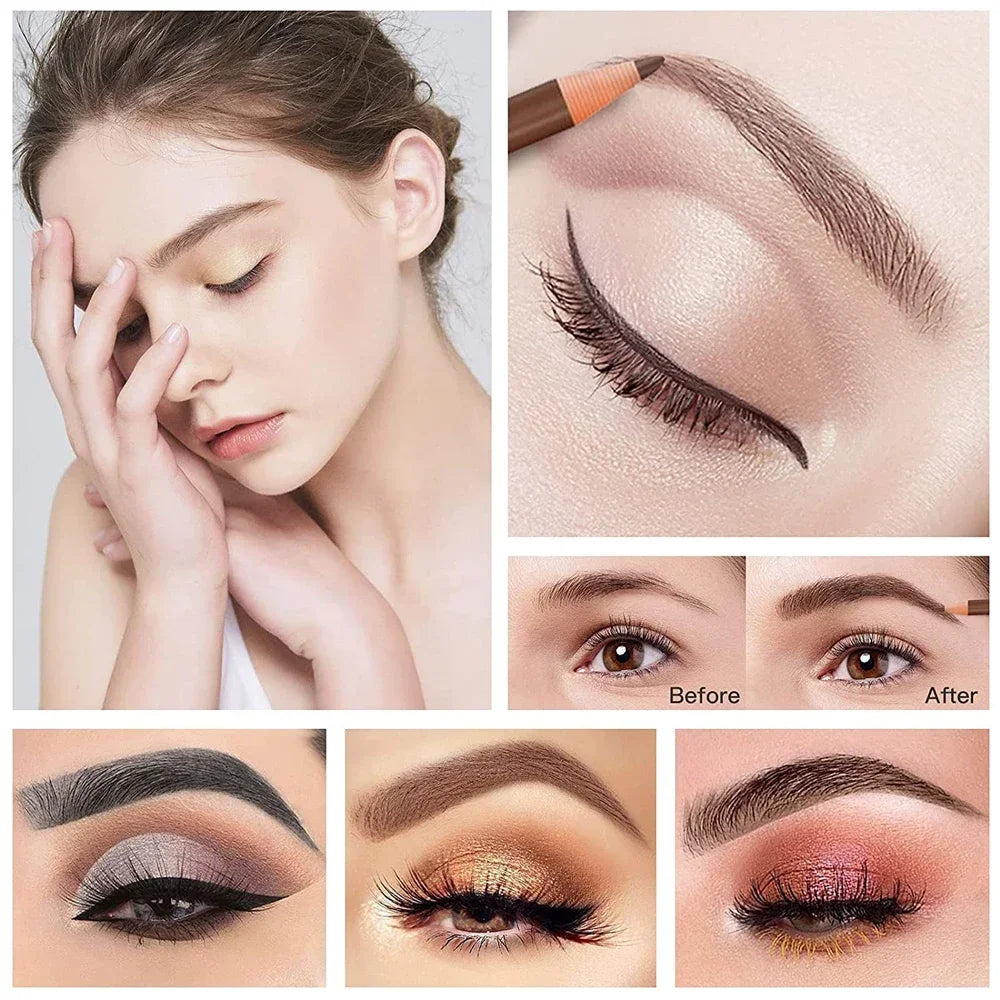 5PCS Professional Microblading Pencil Permanent Eyebrow Pencil Tattoo Waterproof Art Tint Makeup Eye Brow Pen Enhancers Cosmetic Peaceful Pleasures Health and Wellness
