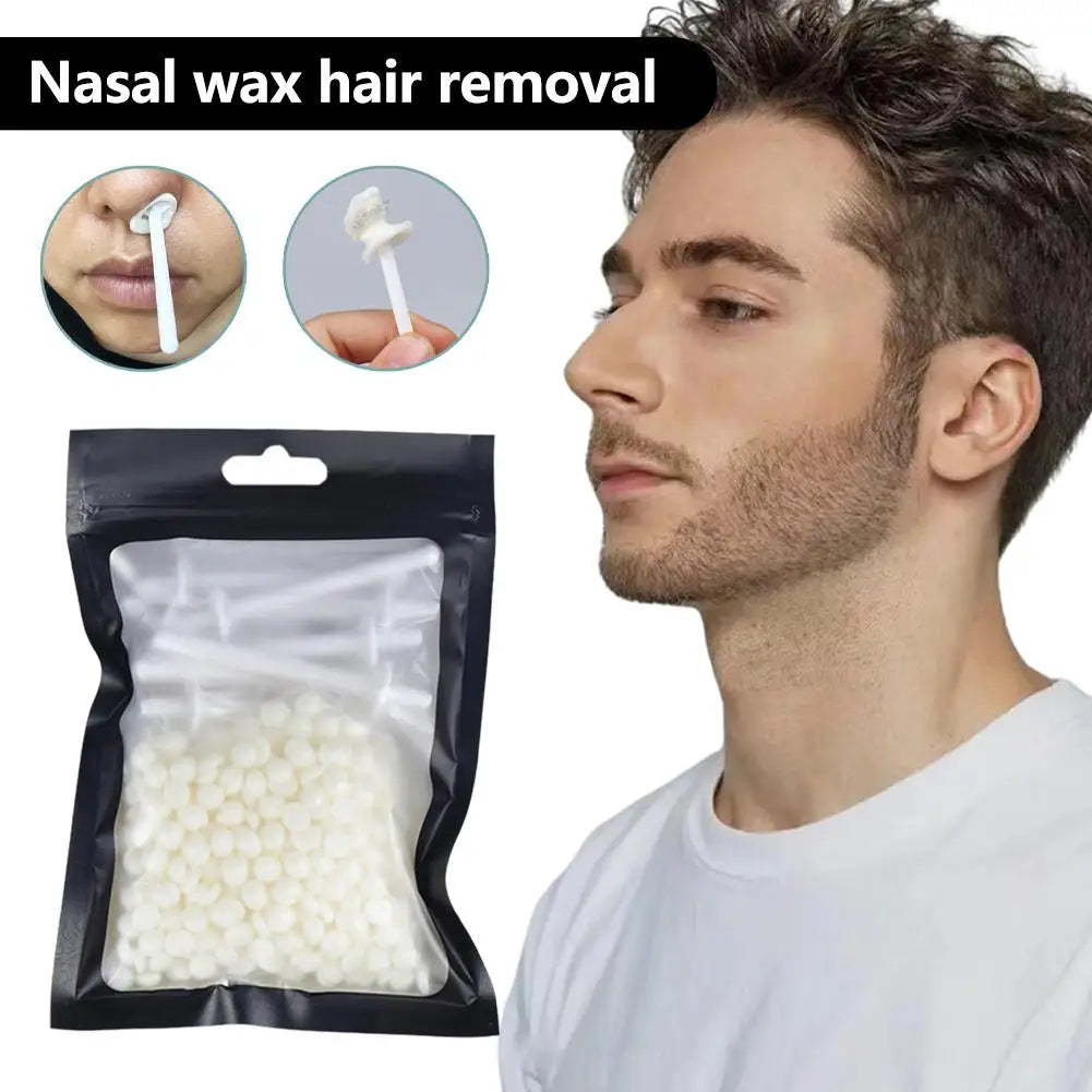 25/50g Nose Wax Kit Painless Ear Nose Hair Removal Wax with Sticks Nose Cleaning Tool For Men And Women Peaceful Pleasures Health and Wellness