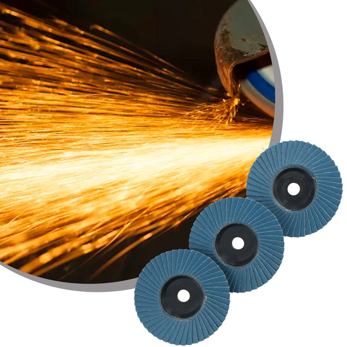 Flat Flap Discs Sanding Disc Bore Mini Angle Grinder Grinding Wheel
