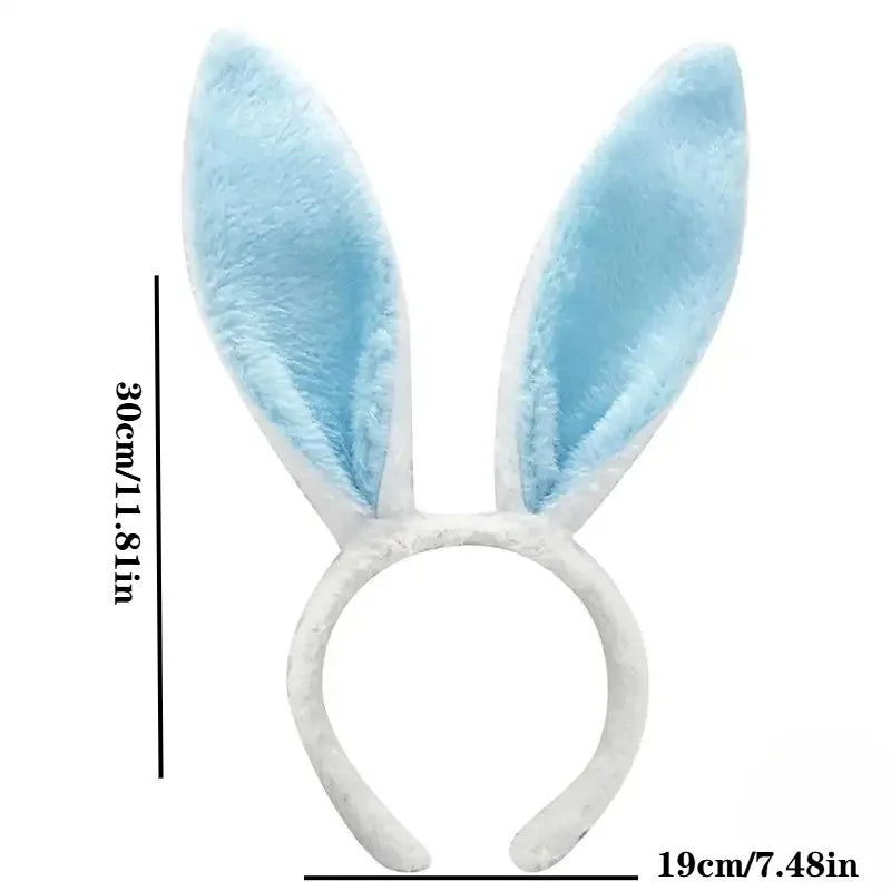 Plush Bunny Ears Headband – Easter Cosplay Costume Hair