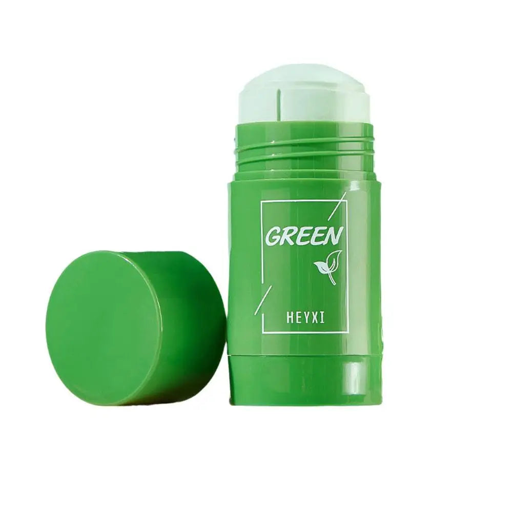 Green Tea Clay Mask Stick – Deep Pore Cleansing, Acne & Blackhead Facial Mask Peaceful Pleasures Health and Wellness 40g X1