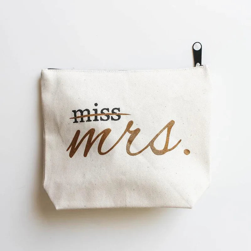Miss to Mrs Makeup Bag | Bride to Be Bachelorette Gift