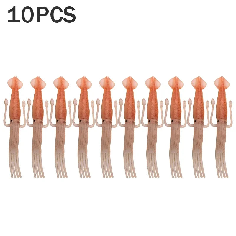 Cute Squid Food Picks Funny Bento Fork Set 1–60 PCS