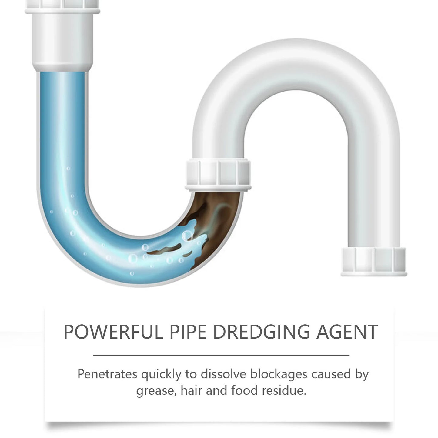 JAKEHOE Drain Dredging Agent – Pipe Unclogger & Cleaner 100g