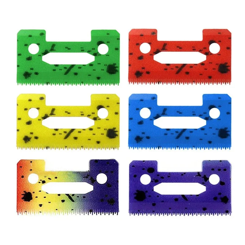 1/3/5Pcs Ceramic Clipper Blades Professional Head Replacement Barber Accessories Solid Color/Camouflage Color Ceramic Blade Peaceful Pleasures Health and Wellness