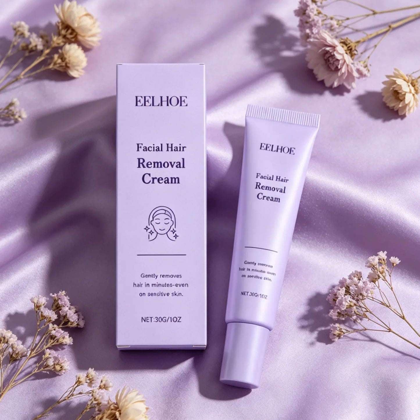 EELHOE Facial Hair Removal Cream – Painless & Gentle