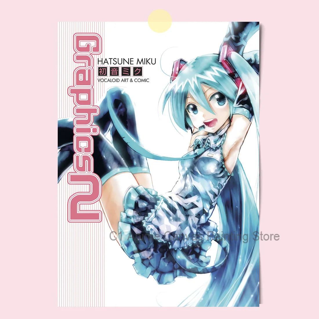 Hatsune Miku Anime Poster MIKU Magazine Bedroom Dormitory Studio Decorative Painting Photography Wallpaper DIY Gift Peaceful Pleasures Health and Wellness