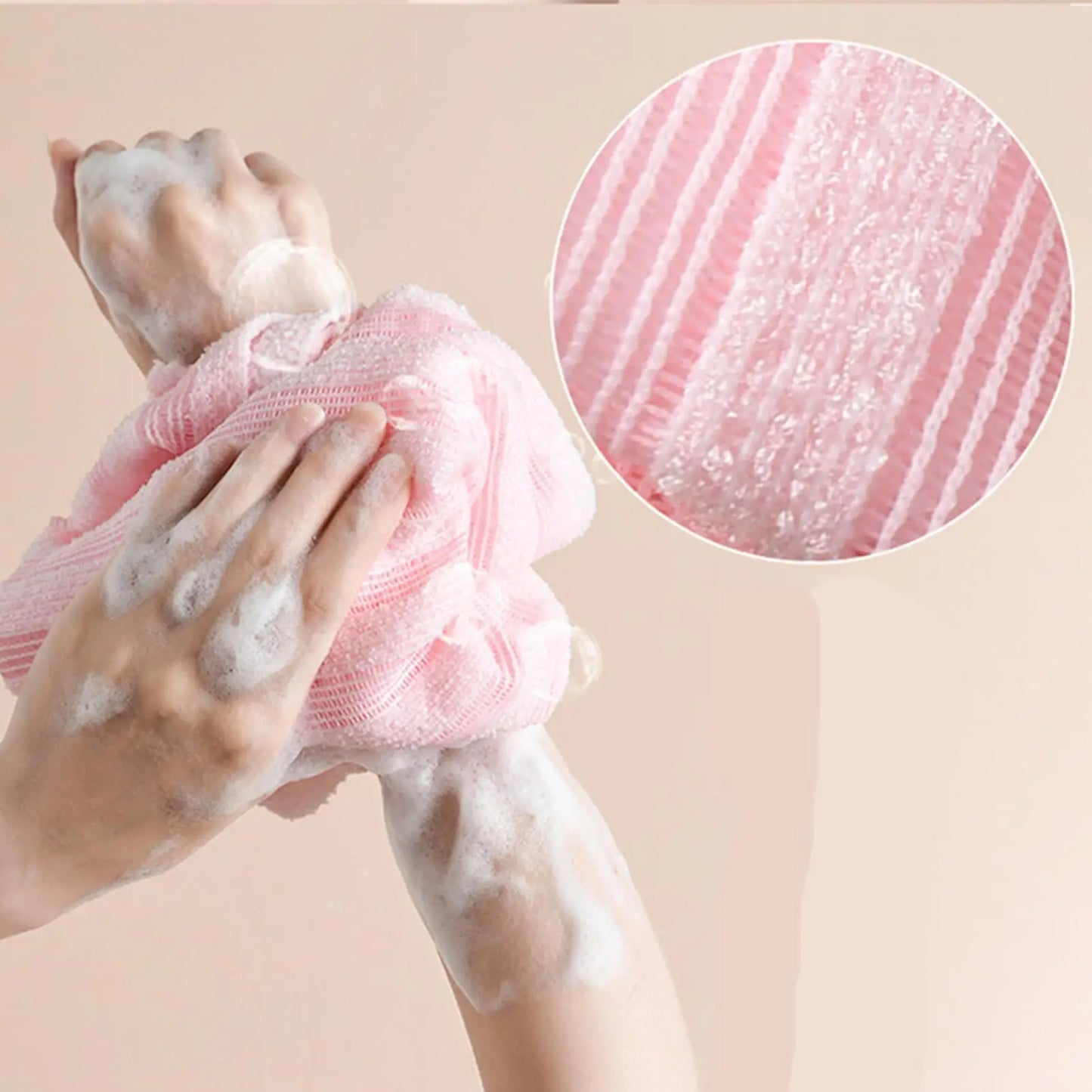 Shower Scrub Towel 4 Pieces Double-Sided Skin Cleansing Towel Back Scrubber For Shower For Skin Cleansing Personal Care Men Peaceful Pleasures Health and Wellness