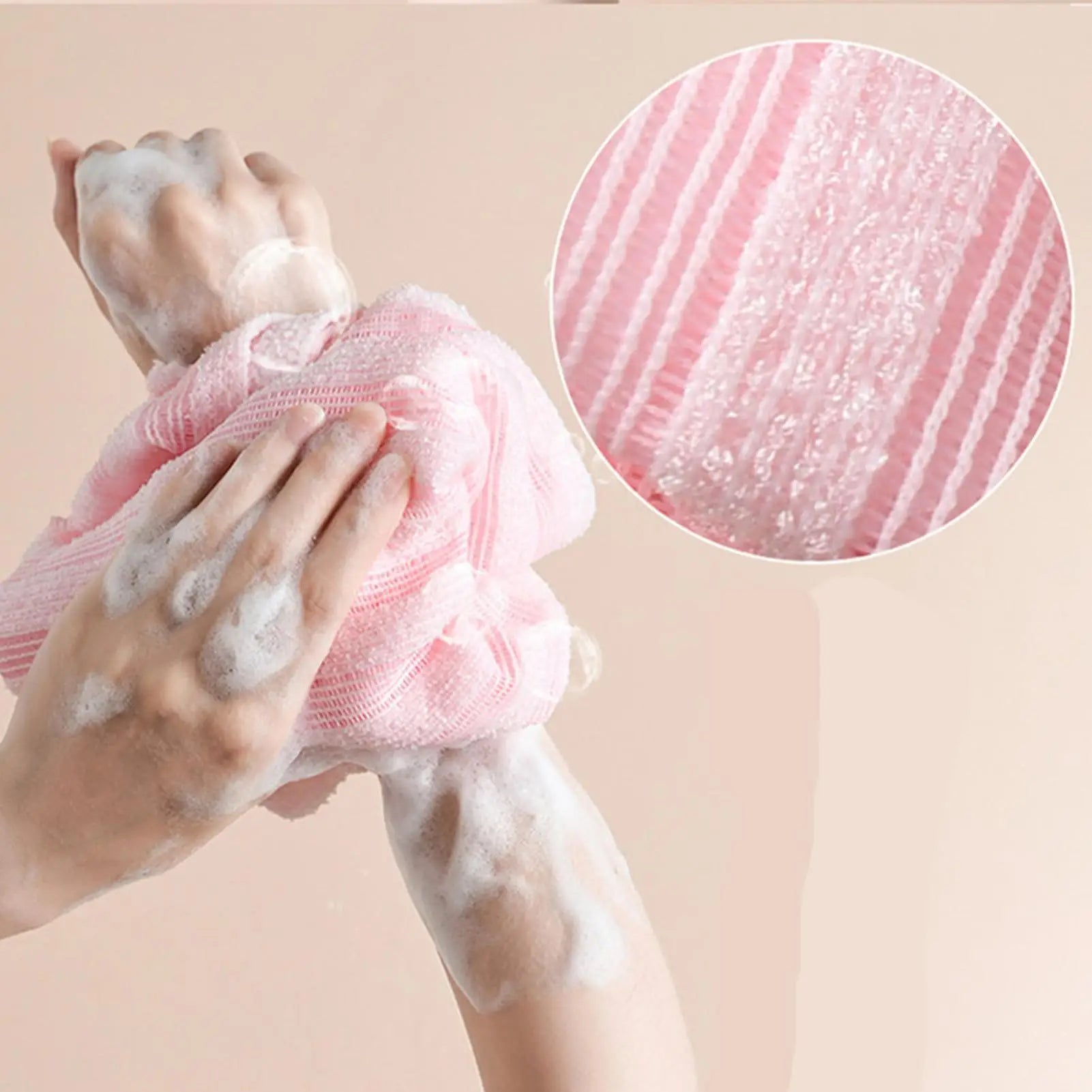 Shower Scrub Towel 4 Pieces Double-Sided Skin Cleansing Towel Back Scrubber For Shower For Skin Cleansing Personal Care Men Peaceful Pleasures Health and Wellness