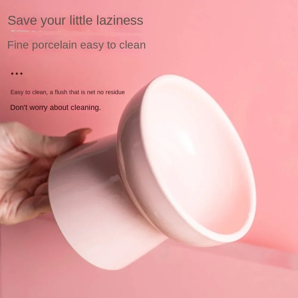 Elevated Ceramic Cat Bowl | Raised Pet Feeder 300ml