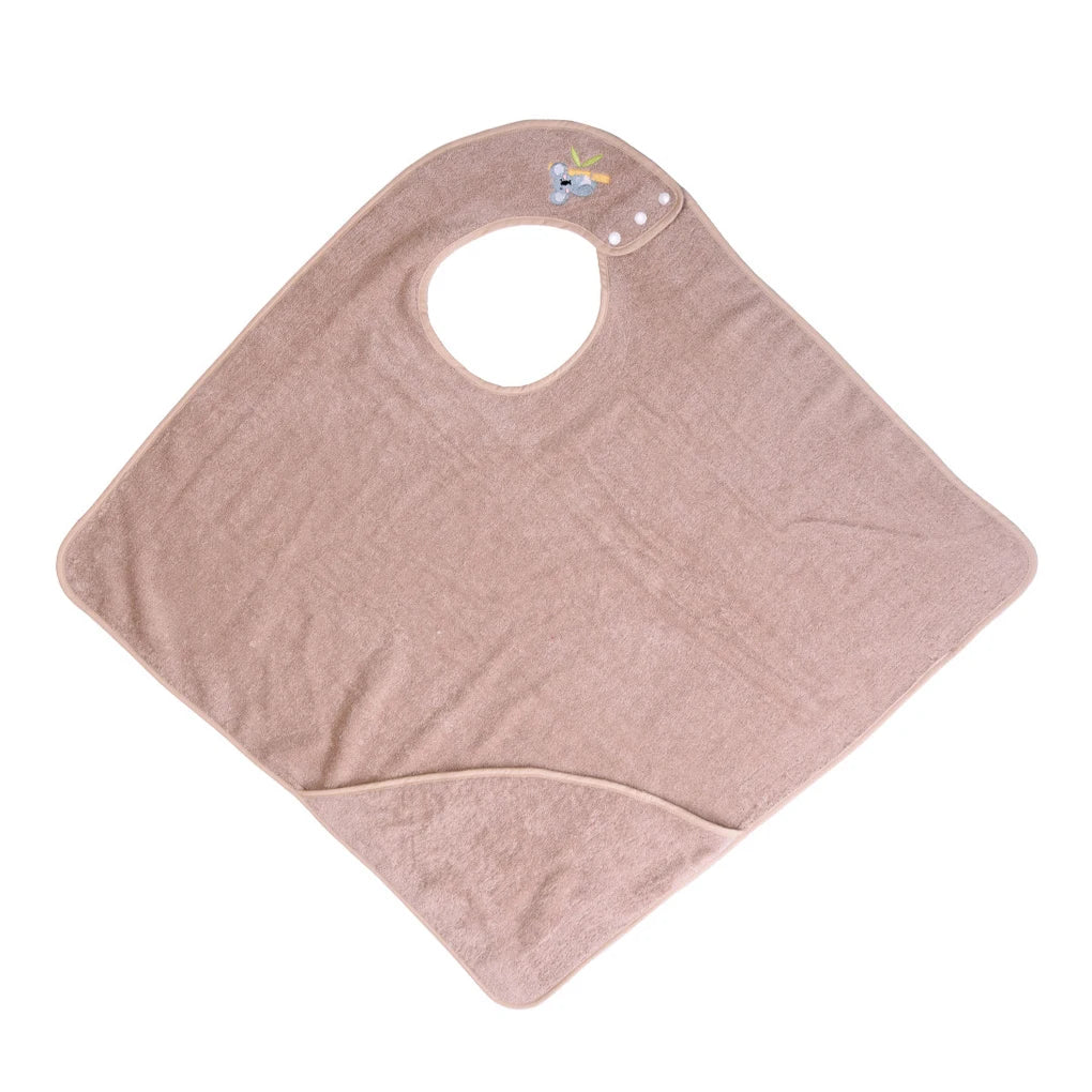 Baby Hooded Towel Soft Cotton Infant Bath Wrap 75x75cm