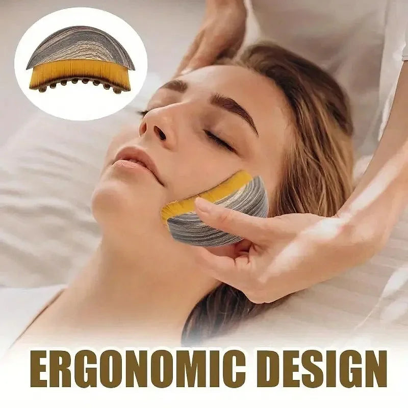 Facial Contour Massage Brush | Face Sculpting Drainage Tool