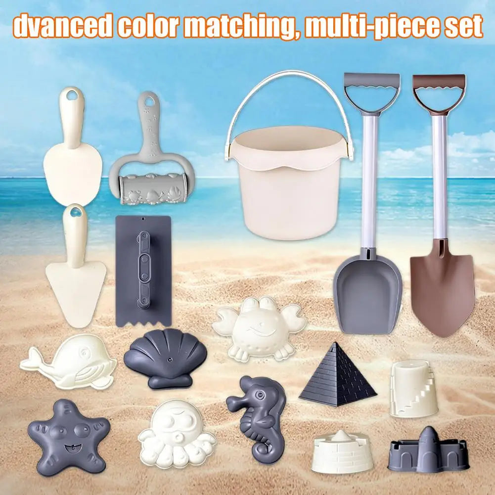 Beach Sand Toys Set – Bucket, Shovel, Molds & Watering Can