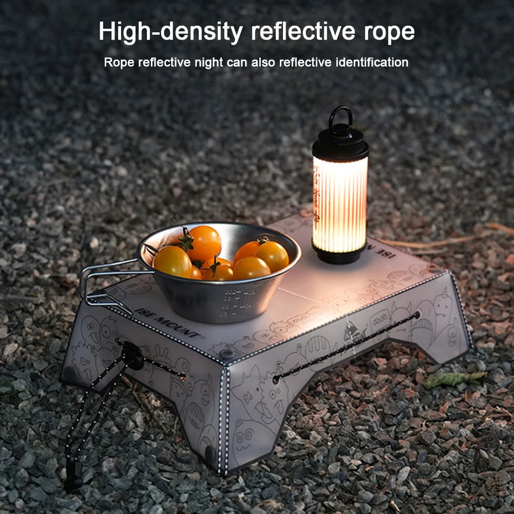 Portable Foldable Mini Camping Table Ultralight Outdoor Camping Table Tray Folding Tableware Hiking Equipment Cooking Supplies Peaceful Pleasures Health and Wellness