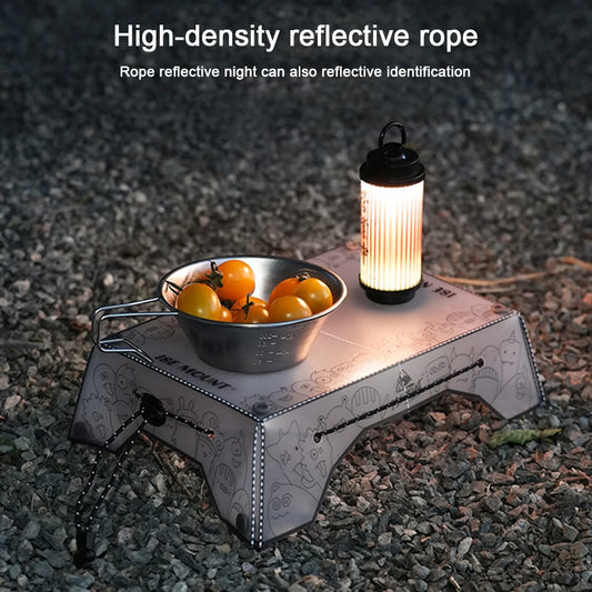 Portable Foldable Mini Camping Table Ultralight Outdoor Camping Table Tray Folding Tableware Hiking Equipment Cooking Supplies Peaceful Pleasures Health and Wellness