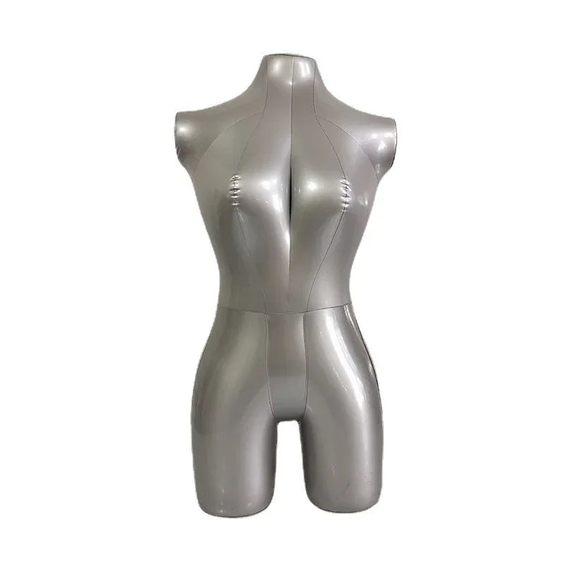 Inflatable Female Torso Model Half Body Mannequin Top Clothing Display Props Peaceful Pleasures Health and Wellness