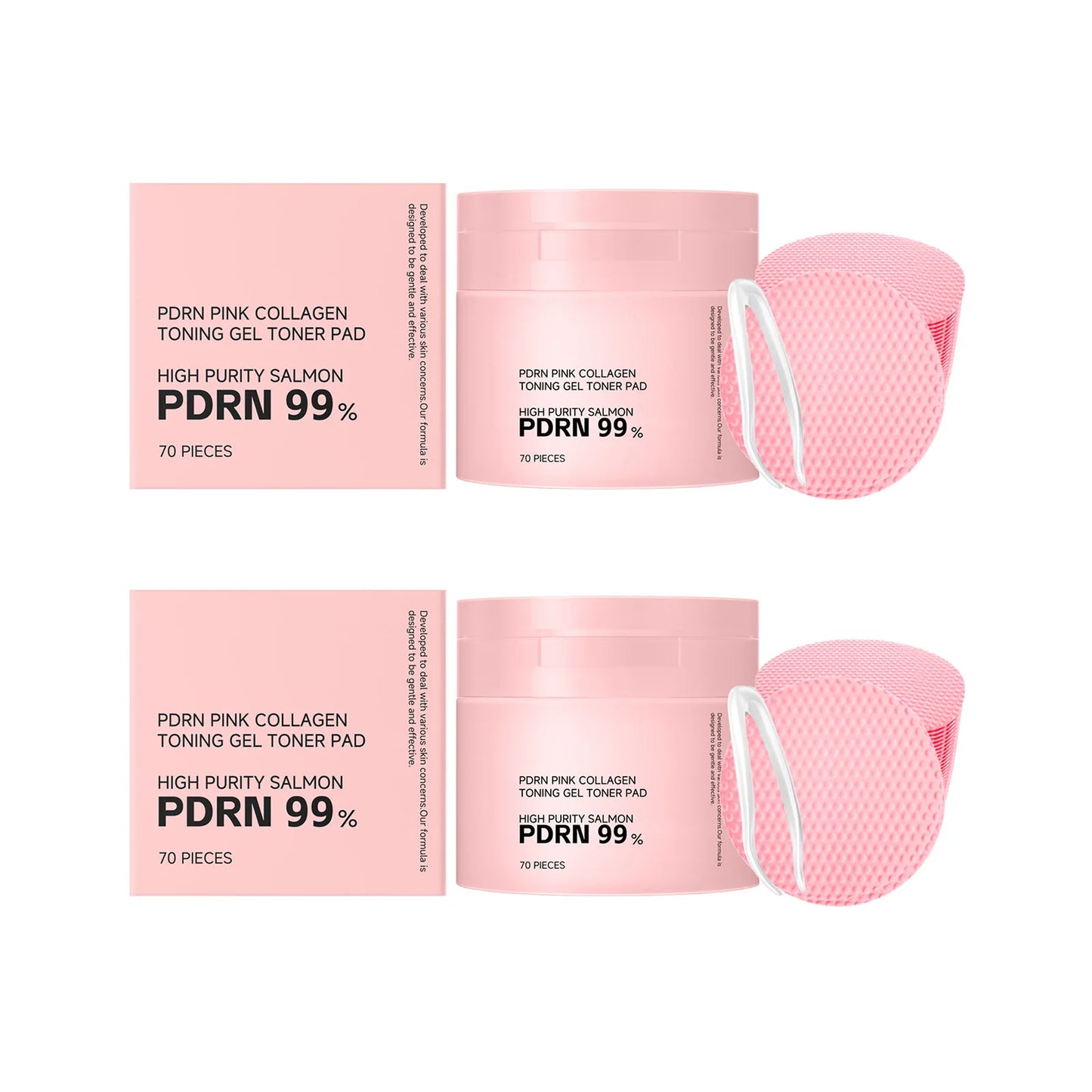 PDRN Pink Collagen Toner Pads – Brighten, Firm & Hydrate Skin