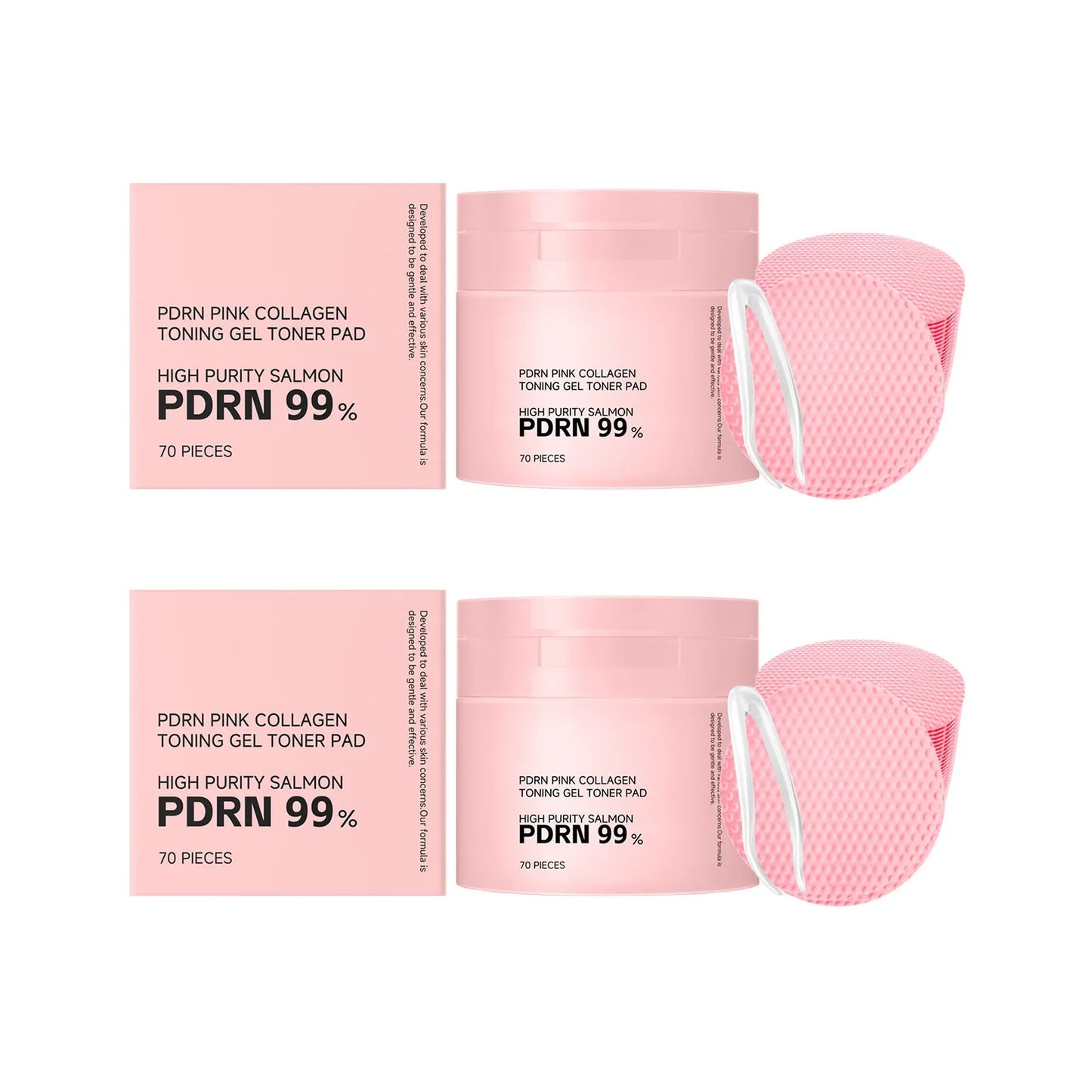 PDRN Pink Collagen Toner Pads – Hydrating, Firming & Brightening