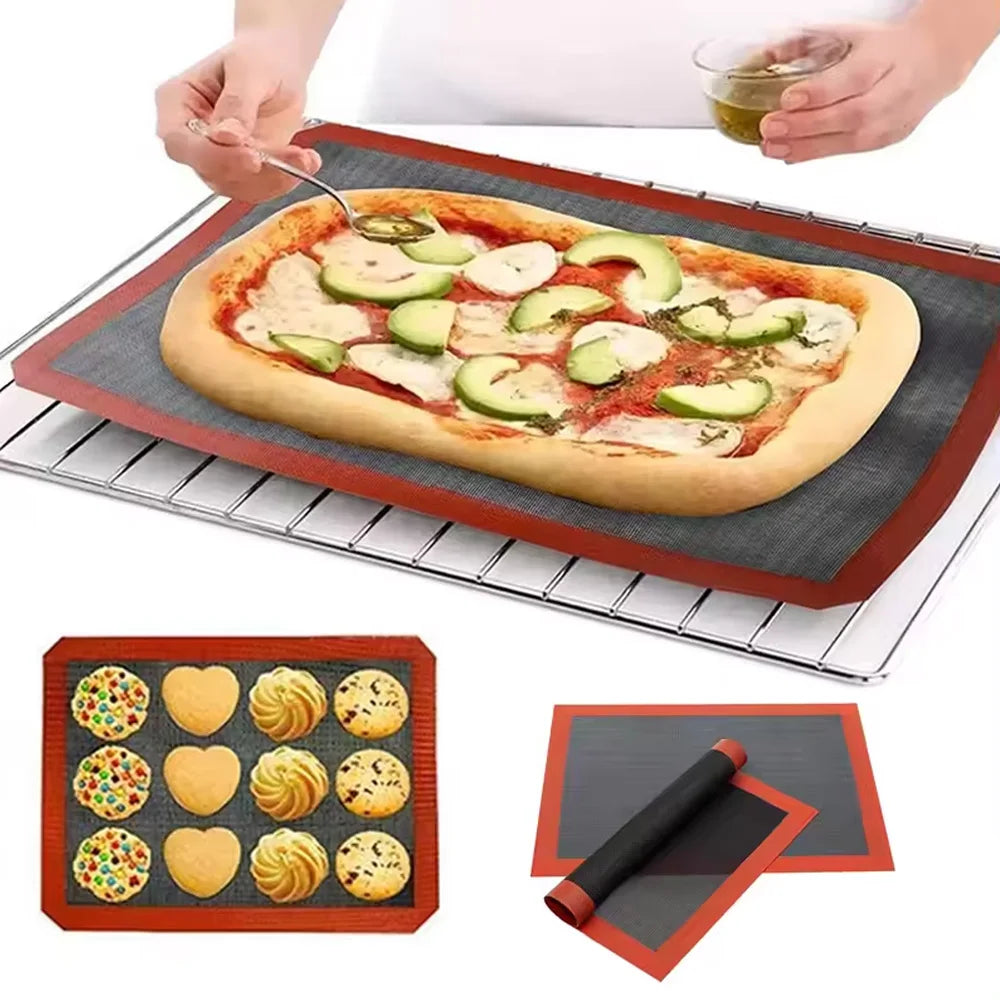Silicone Baking Mat Sheet 30x40cm Reusable Baking Cookie Sheet Non-Stick Heat Resistant Baking Mat for Oven Grill Microwave Peaceful Pleasures Health and Wellness