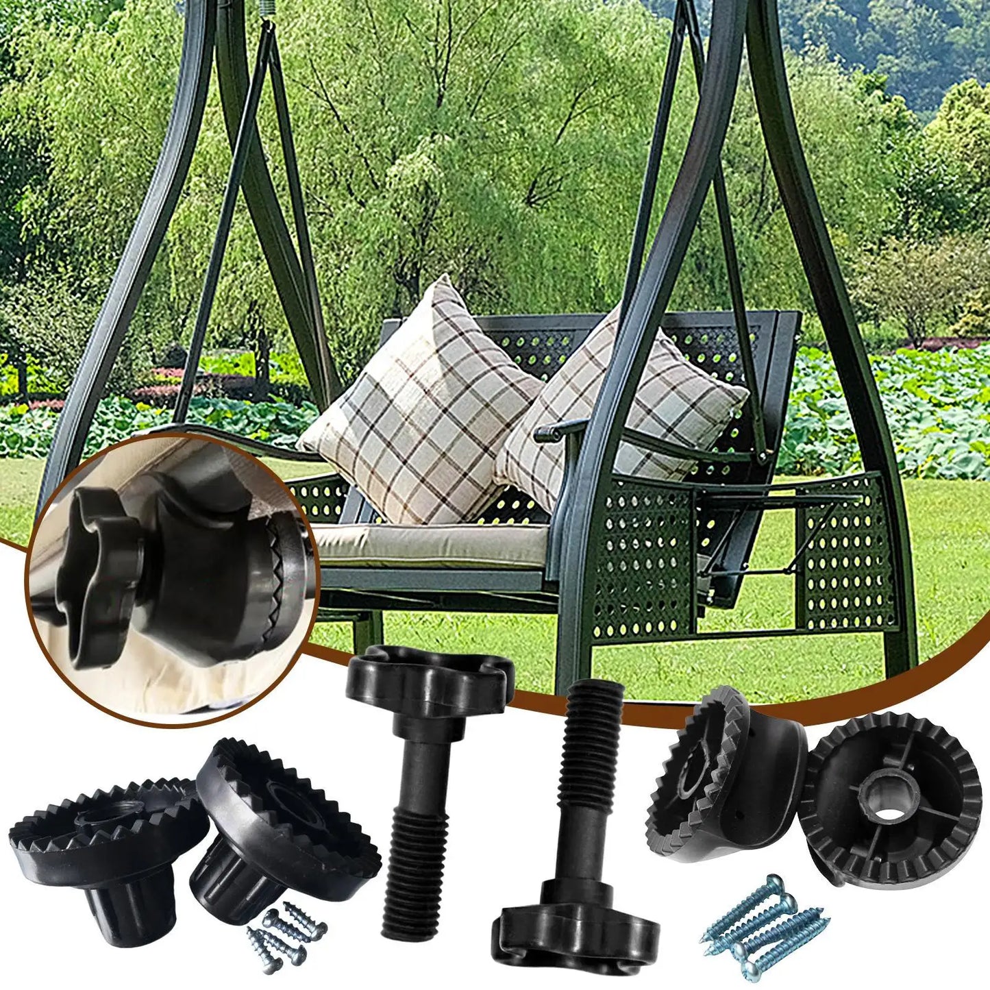 Swing Canopy Frame Replacement Parts Kit – Outdoor Porch Swing
