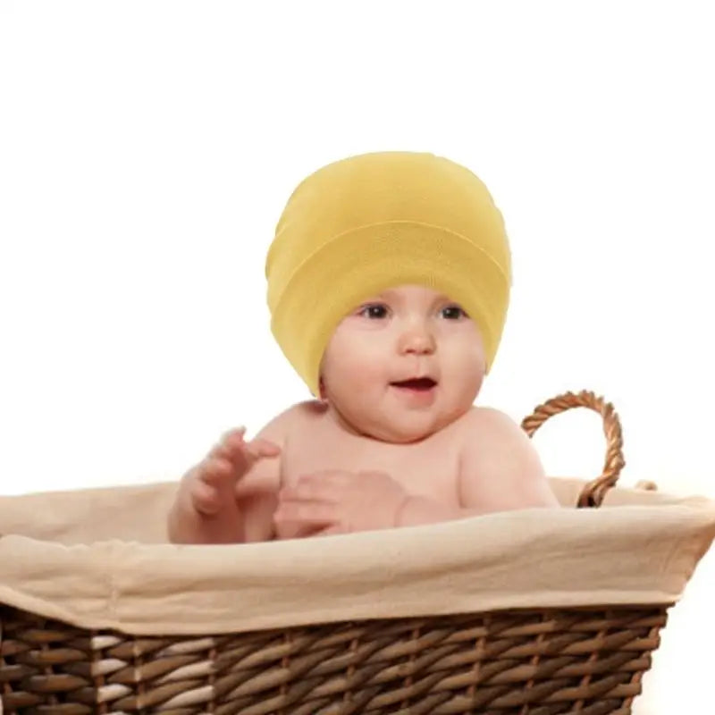3-Pack Soft Cotton Baby Hats | Newborn Caps 0–6 Months