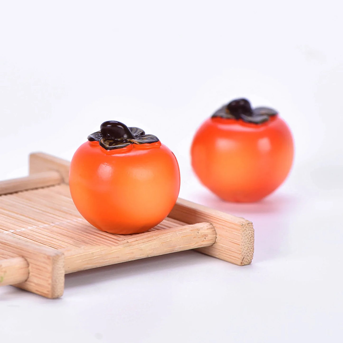 Miniature Resin Fruit Figurines – Litchi & Strawberry Desk Decor