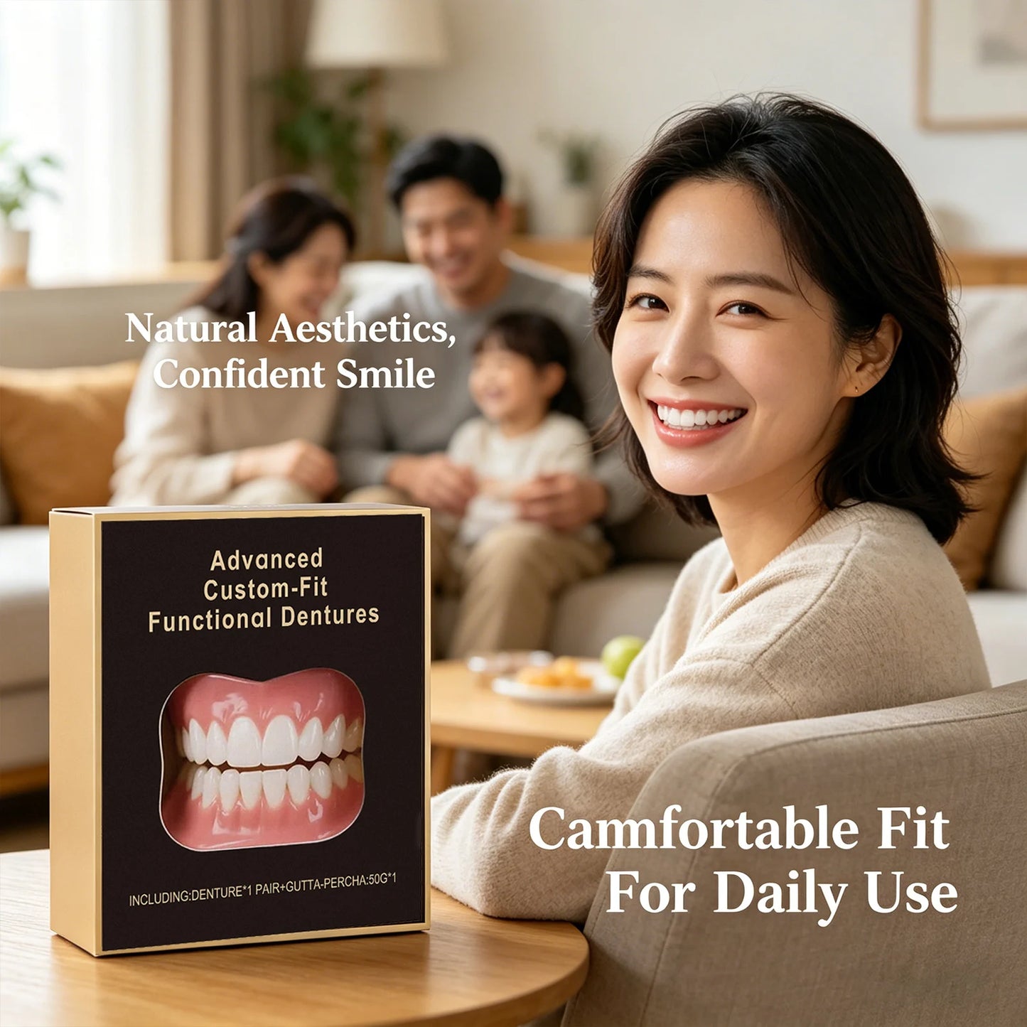 Denture Modification Kit | Fill Tooth Gaps & Fake Teeth Set Denture Modification Kit Peaceful Pleasures Health and Wellness