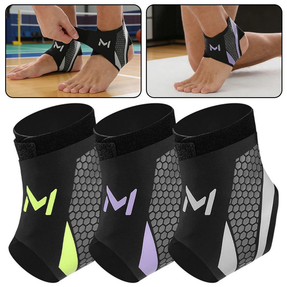 Ankle Support Brace,Thin Breathable Sports Ankle Protector,Outdoor Cycling, Mountain Climbing, Anti Sprain, Protective Gear Peaceful Pleasures Health and Wellness