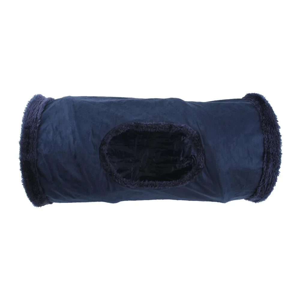 Cat Tunnel Tube Kitty Bored Pet Toys Peek Hole Toy
