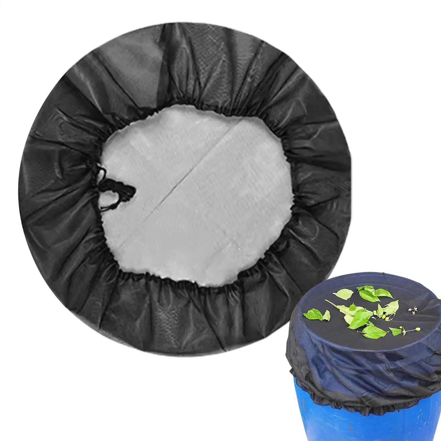 Rain Barrel Mesh Screen Cover with Drawstring | 3 Sizes