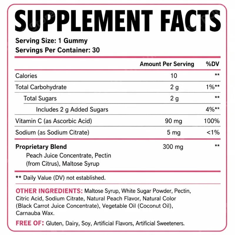 Googeer Collagen Gummies 30ct | Vitamin C & Skin Elasticity