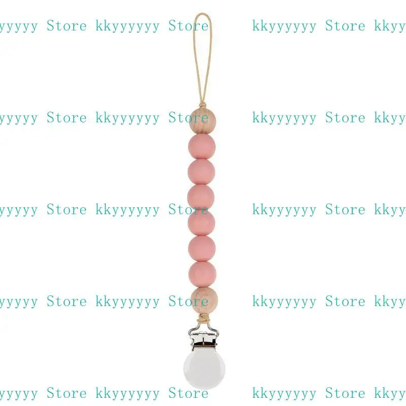 Baby Beaded Pacifier Clip Silicone Chain Soother Teether Holder