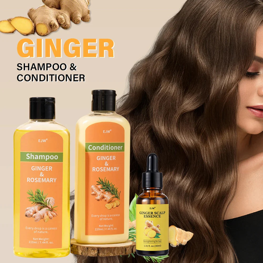 Ginger Shampoo & Conditioner Set for Thinning Hair | Men & Women