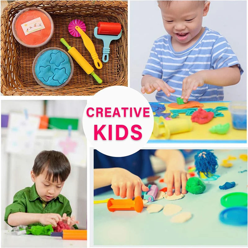 Fun Play Dough Tools Kids Children Toddlers Playdough Extruders