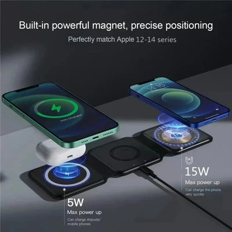 3-in-1 Wireless Charging Station | iPhone, Apple Watch & AirPods