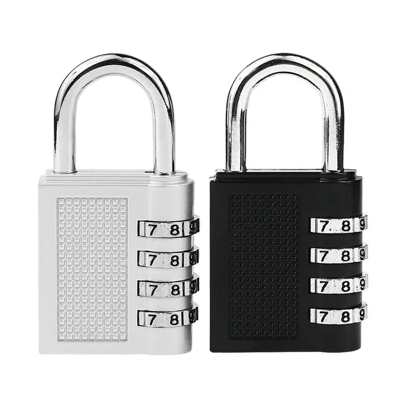 Zinc Alloy Large 4-digit Combination Lock Luggage Luggage Gym Mechanical Password Padlock Cabinet Lock Waterproof Lock Peaceful Pleasures Health and Wellness