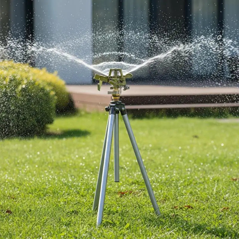 360° Metal Pulsating Lawn Sprinkler – 1/2 & 3/4 Inch Garden