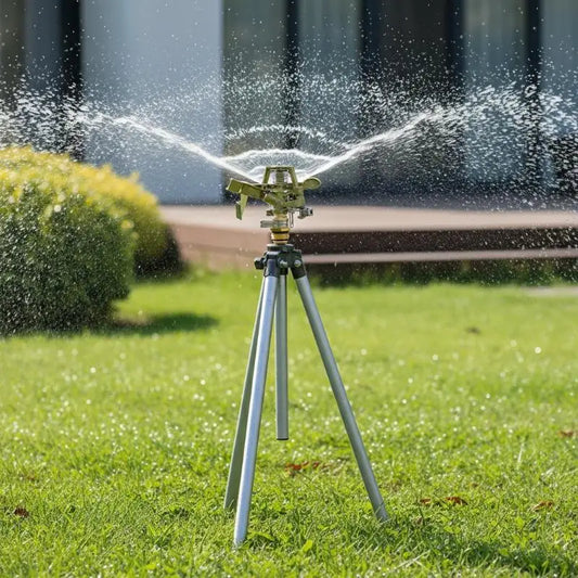 360° Metal Pulsating Lawn Sprinkler – 1/2 & 3/4 Inch Garden Pulsating Lawn Sprinkler Peaceful Pleasures Health and Wellness