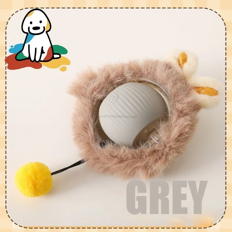 Electronic Auto-Rolling Interactive Cat Ball Toy | USB Rechargeable