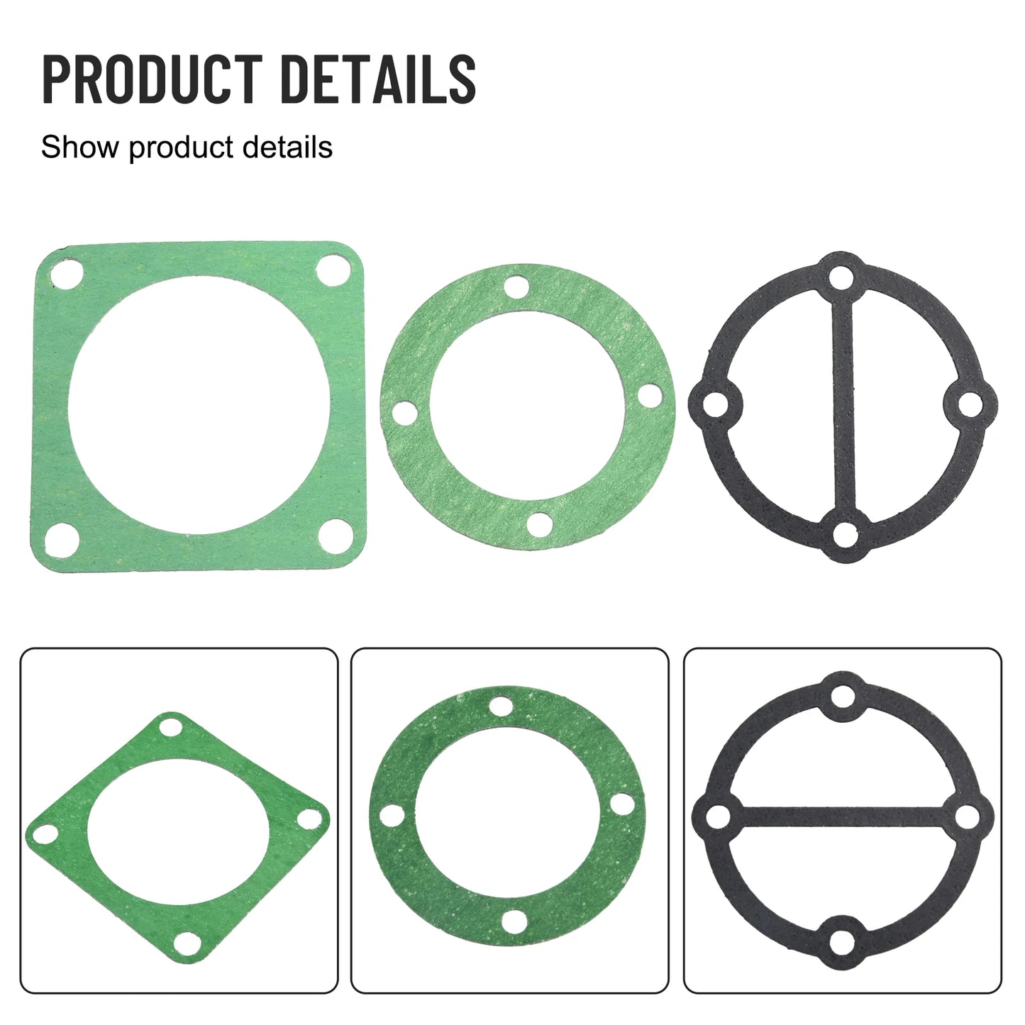 3In1 Air Compressor Cylinder Head Base Valve Plate Gaskets Washers 51