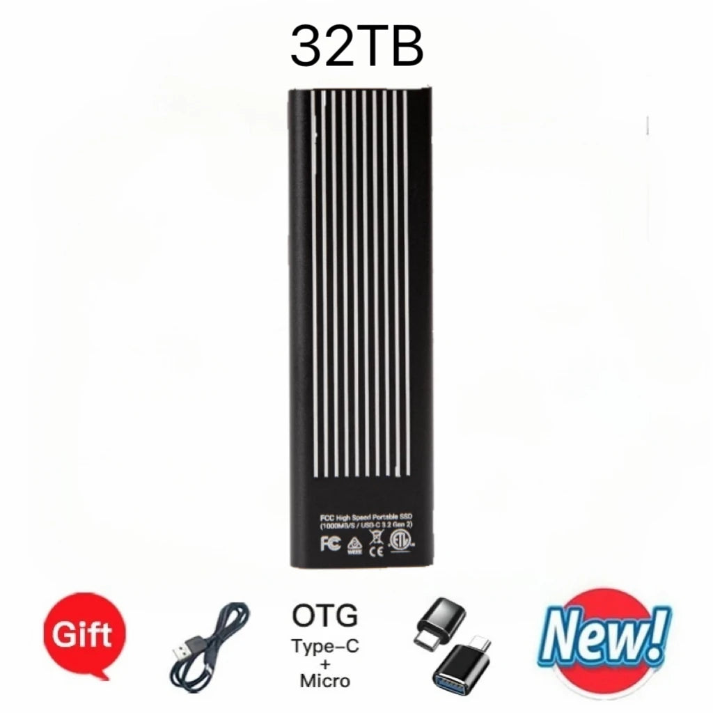 USB 3.1 Type-C Portable External Hard Drive | Mac & PC