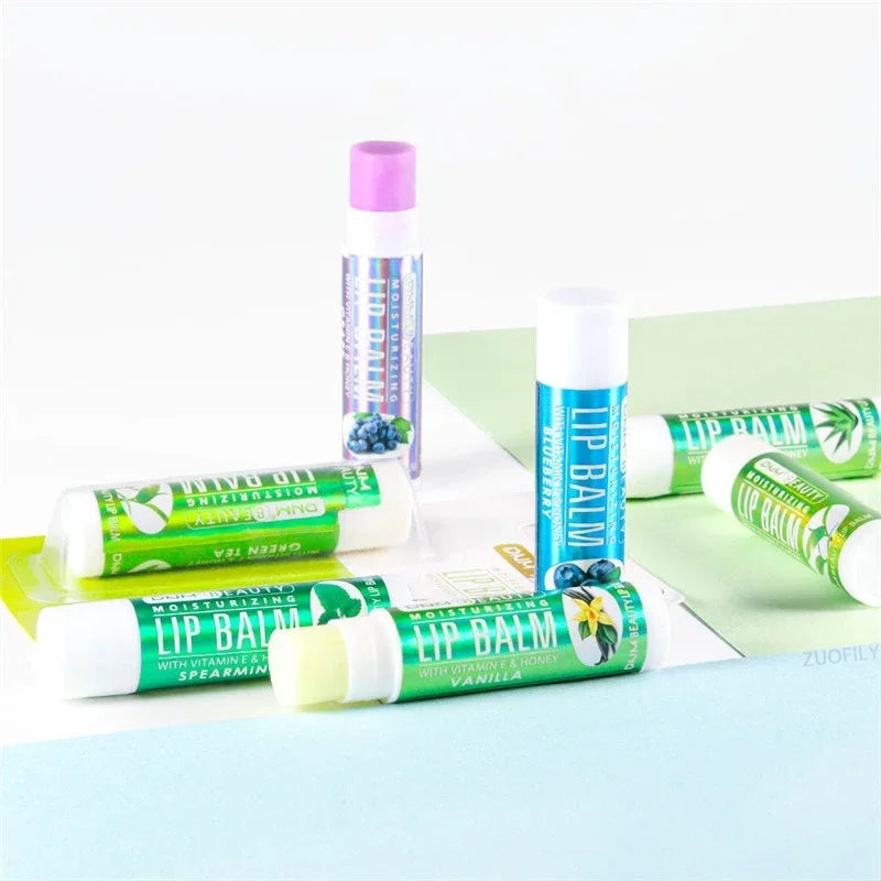 DNM 18-Color Moisturizing Lip Balm | Aloe & Vitamin E Lip Care