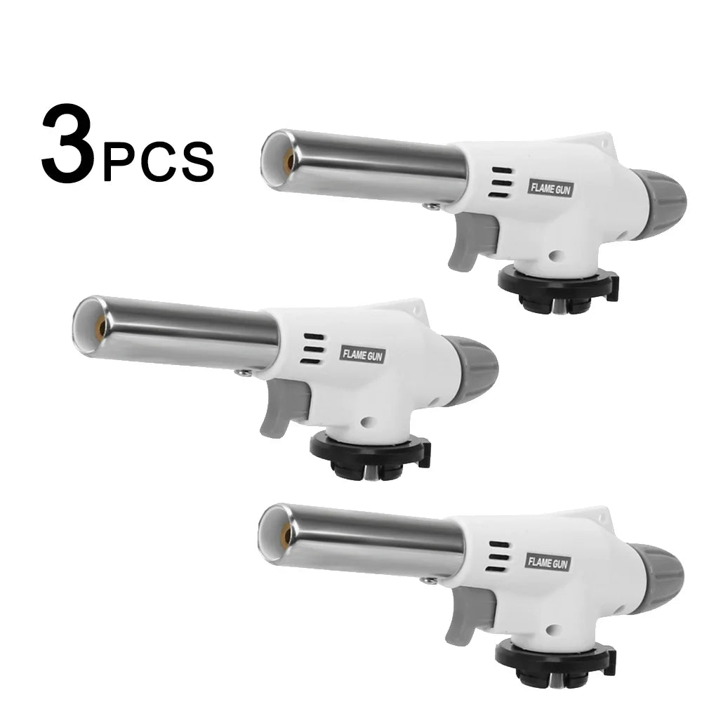 Portable Butane Flame Torch – BBQ, Camping & Cooking Lighter