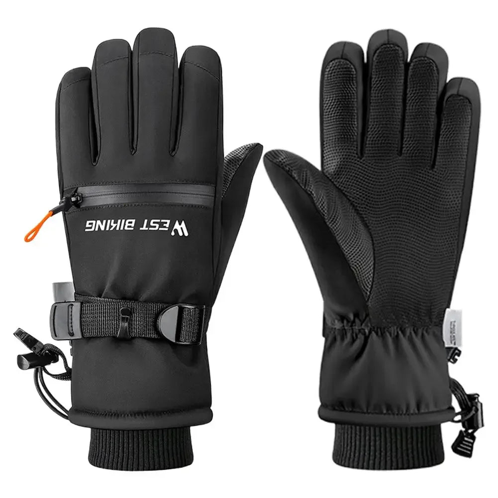 Winter ski gloves for men and women waterproof windproof warmth thickened anti-slip touch screen riding driving gloves Peaceful Pleasures Health and Wellness
